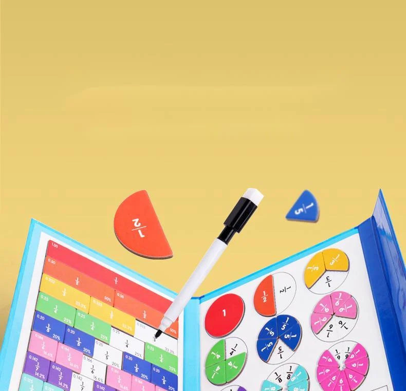 Montessori Magnetic Book Fraction Puzzle
