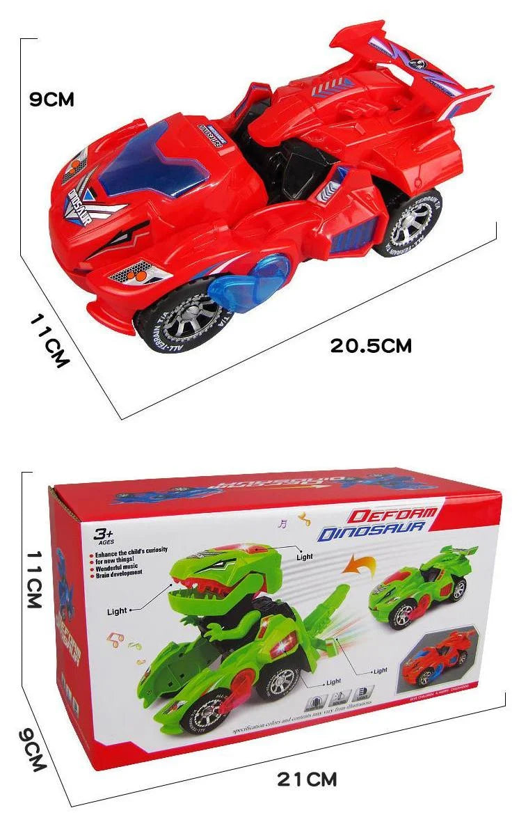 Transforming Dinosaur Led Car