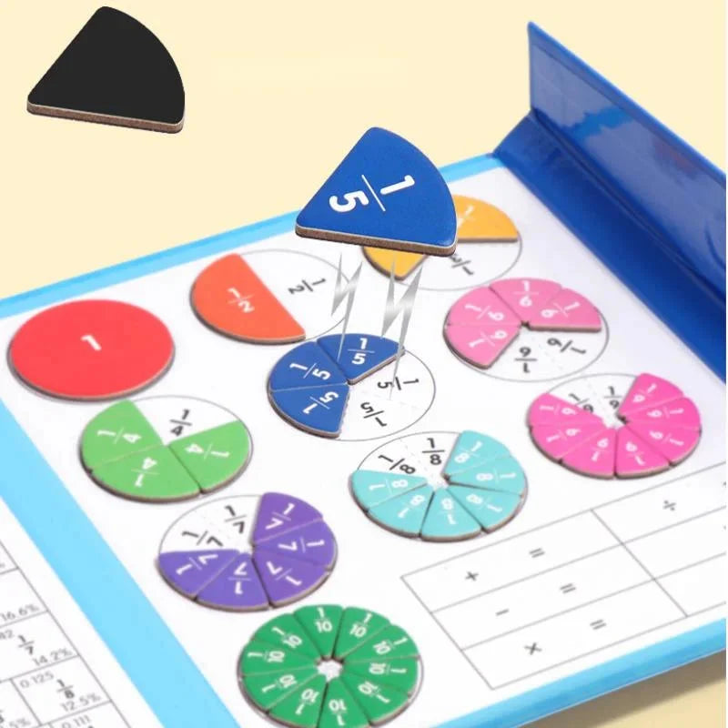 Montessori Magnetic Book Fraction Puzzle