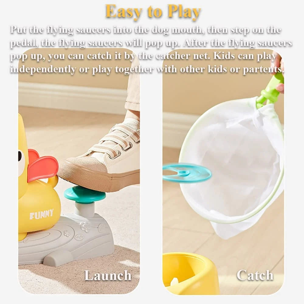 Kids Flying Disc Air Rocket Launcher