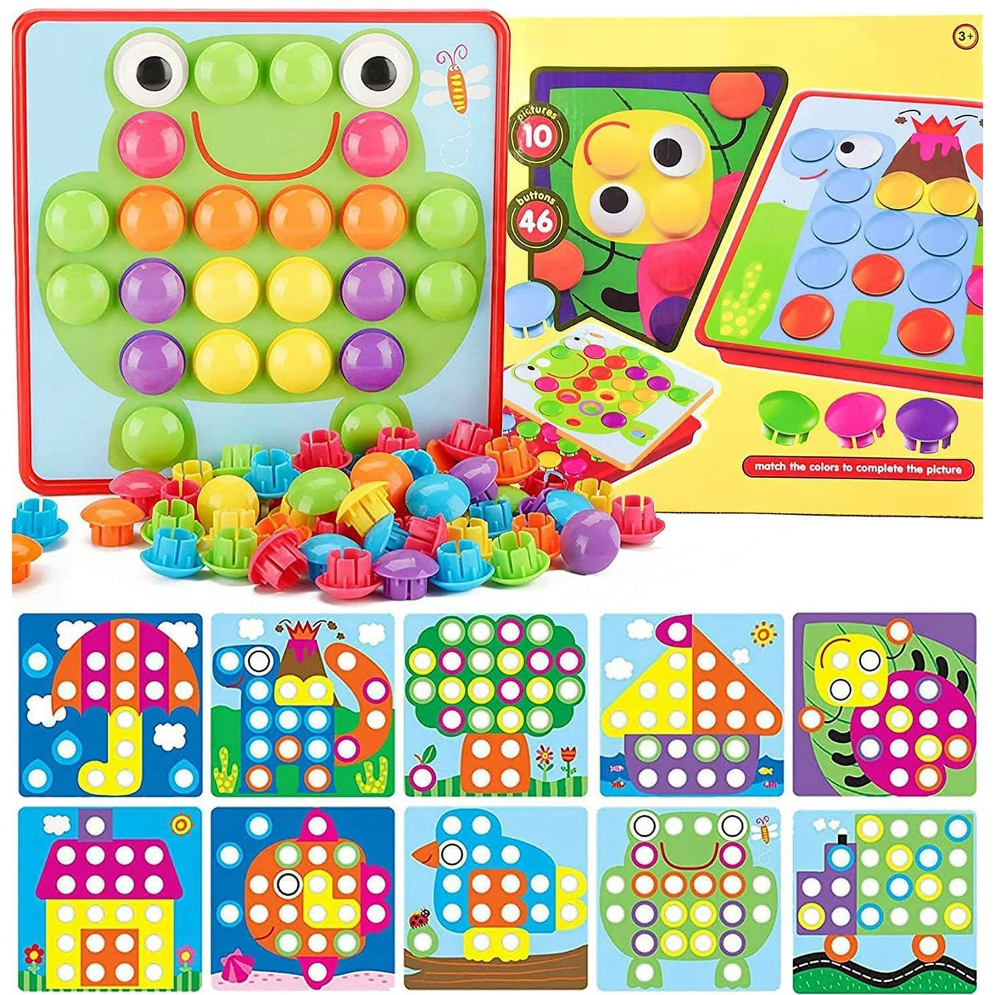 Button Art Toys for Kids