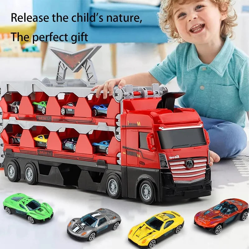 Catapulting Racing Track with Cars
