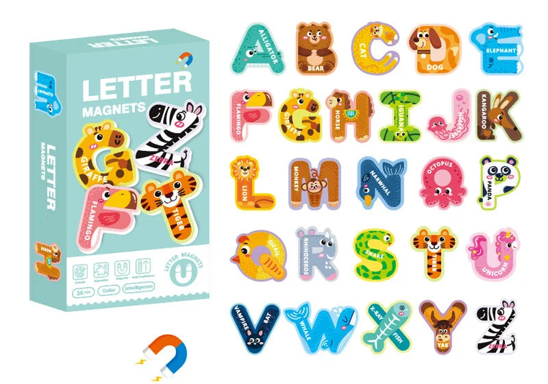 Animal Shaped Magnetic Alphabet