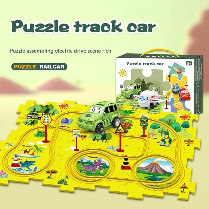 DIY Assembling Rail Car Toys