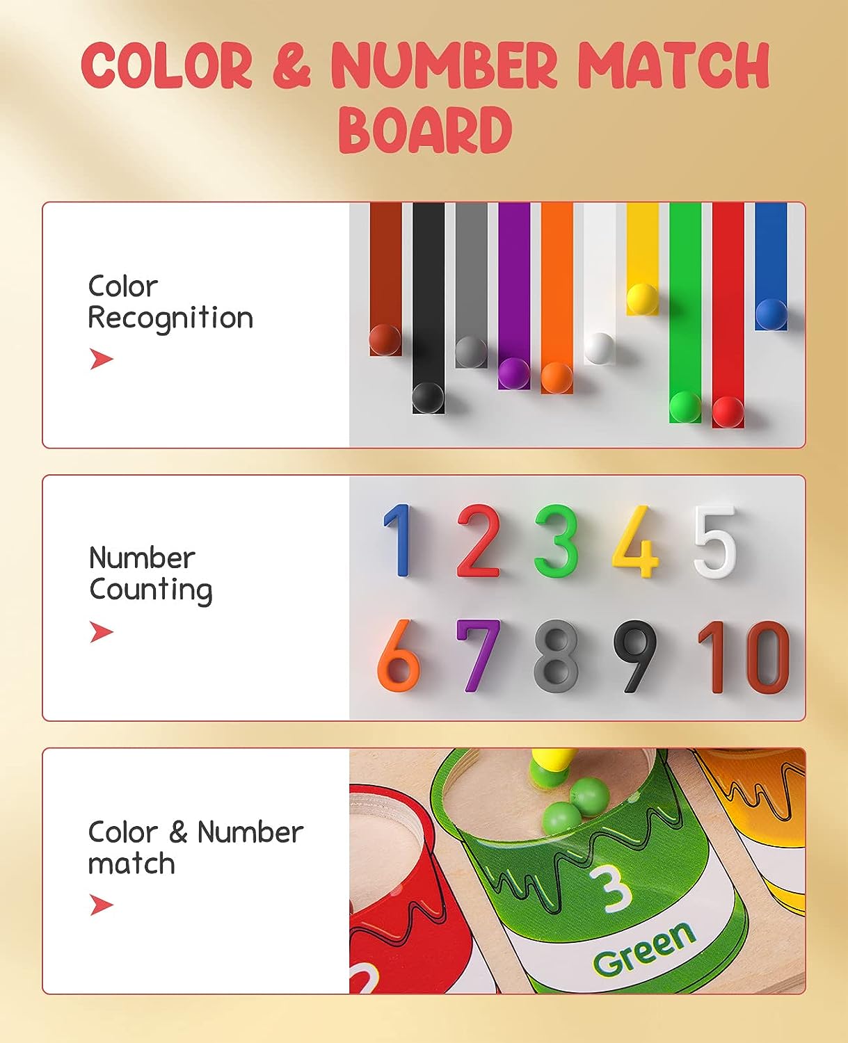 Magnetic Colour and Number Maze Toy