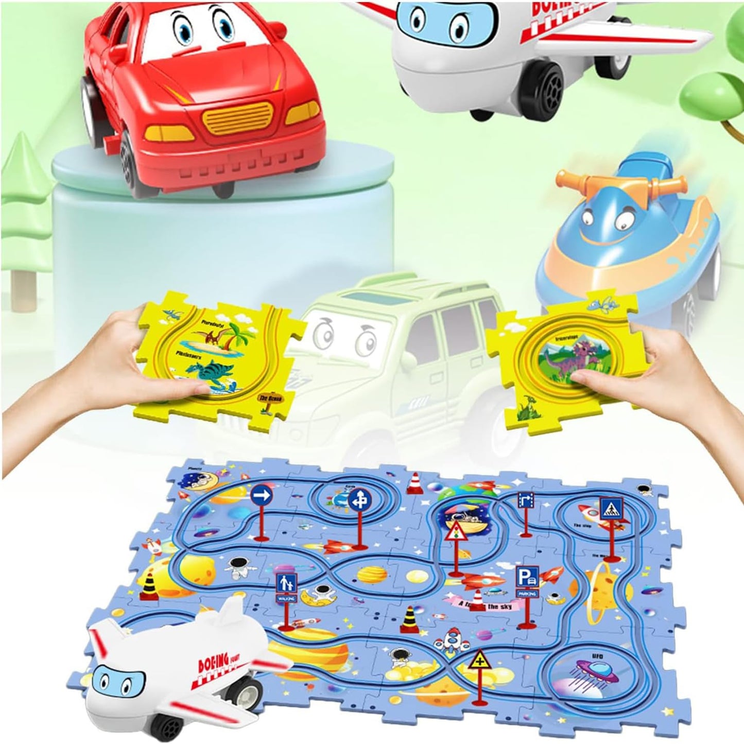 DIY Assembling Rail Car Toys