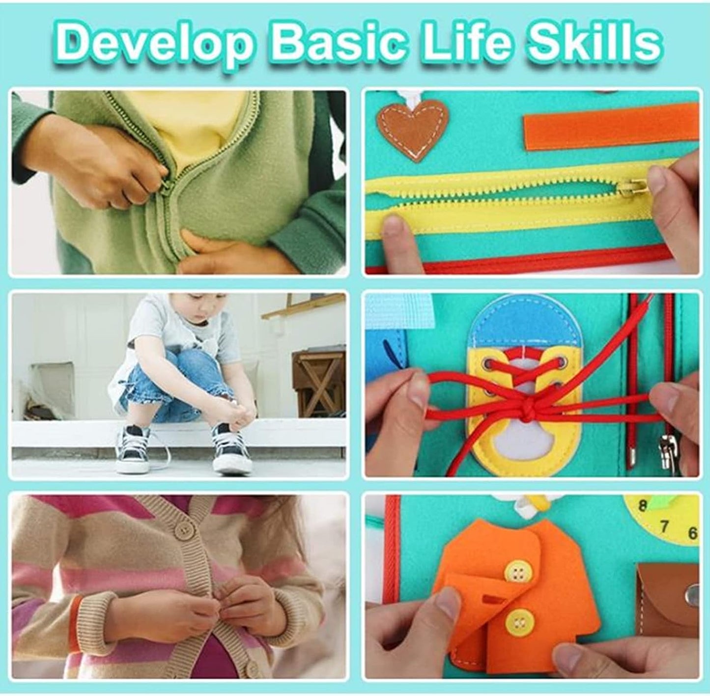 Montessori Toy Sensory Board for Kids