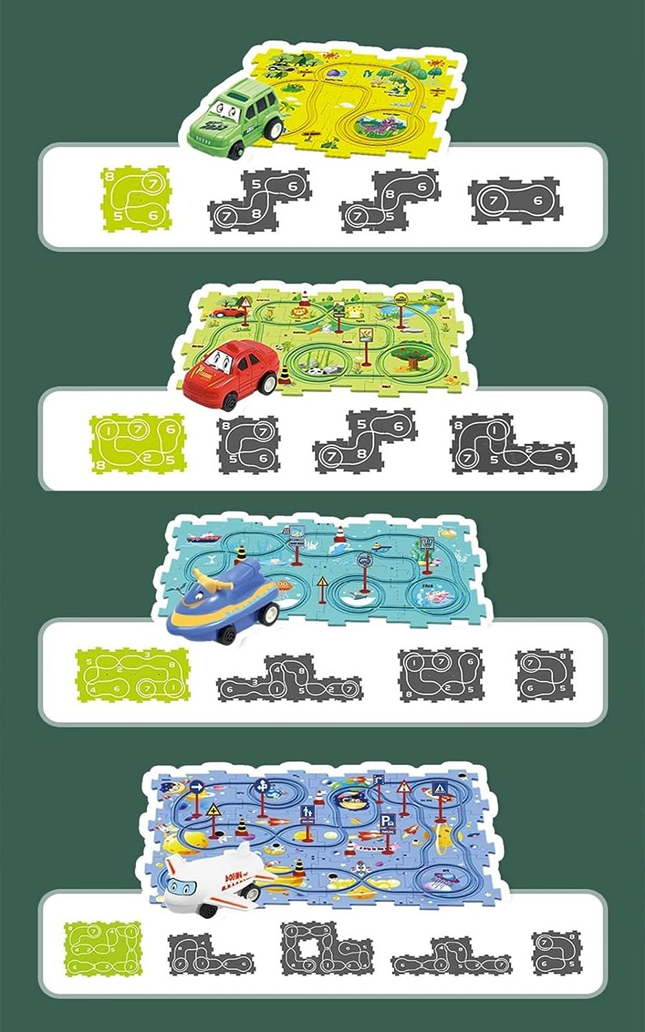 DIY Assembling Rail Car Toys