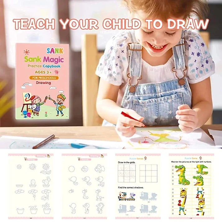 Kids Reusable Magic Book