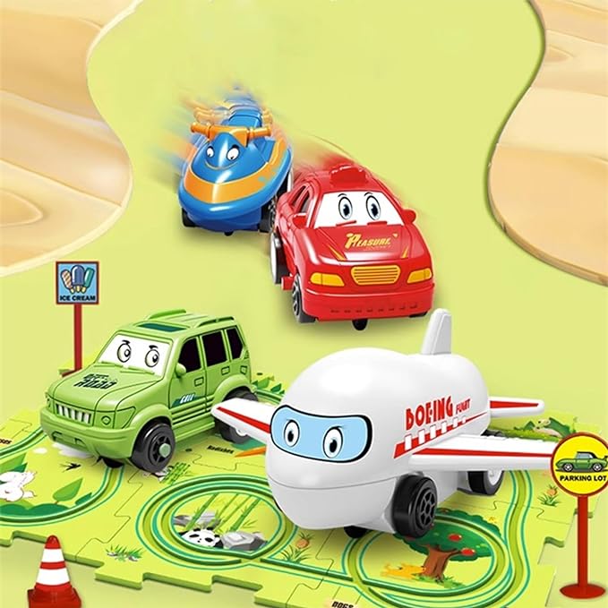 DIY Assembling Rail Car Toys