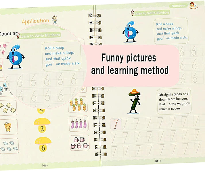 Kids Reusable Magic Book