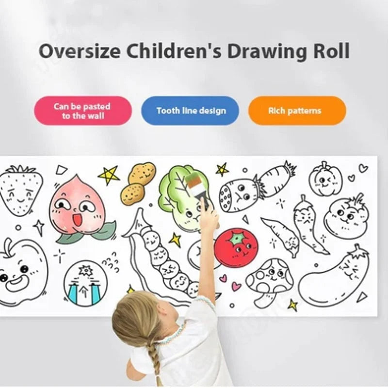 Children's Drawing Roll Full Kit