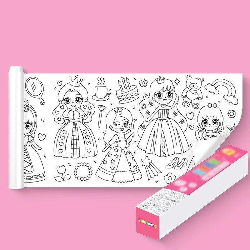 Children's Drawing Roll Full Kit