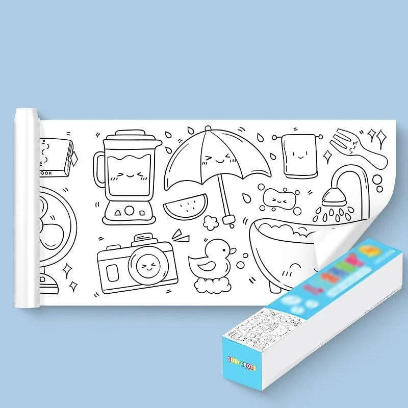 Children's Drawing Roll Full Kit