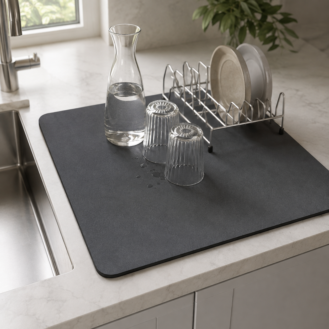 Kitchen Absorbent Draining Mat