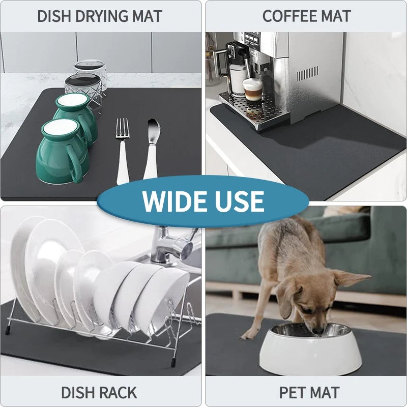 Kitchen Absorbent Draining Mat