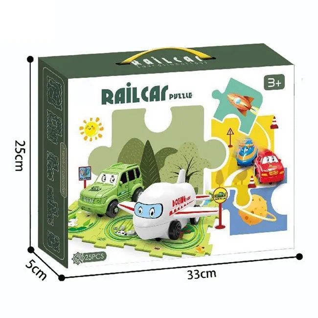 DIY Assembling Rail Car Toys