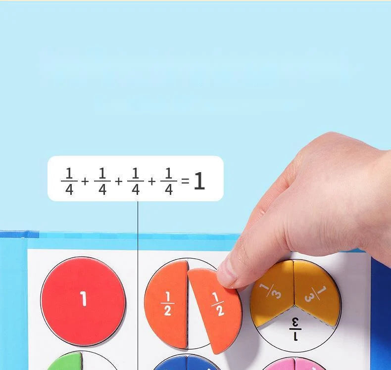 Montessori Magnetic Book Fraction Puzzle