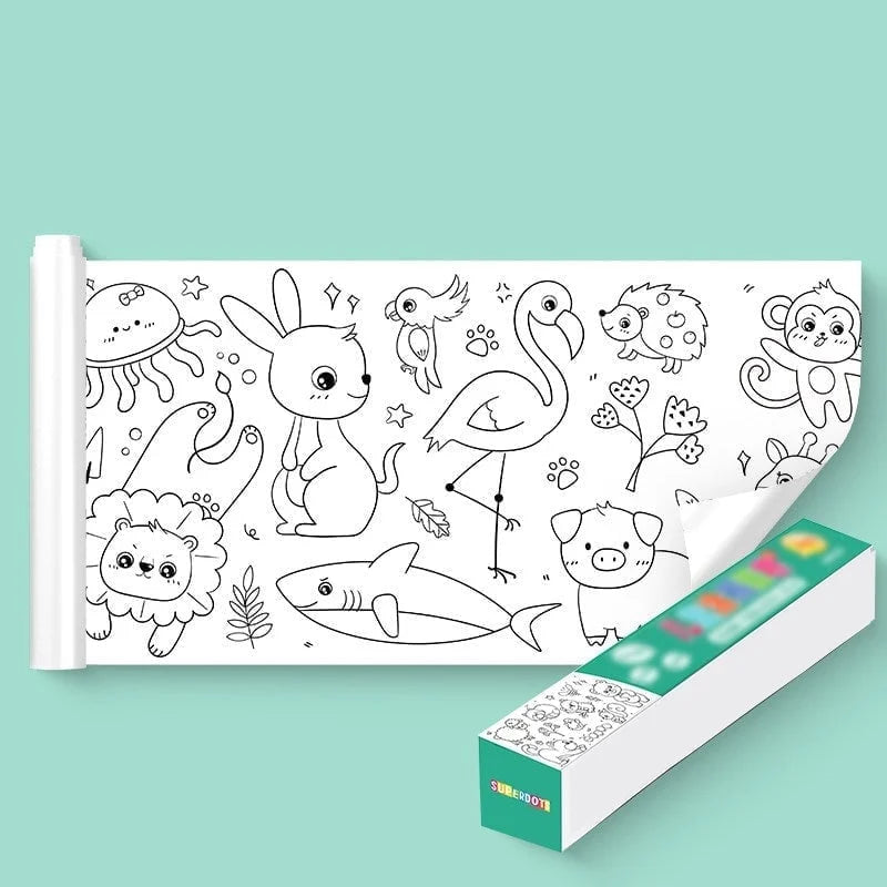 Children's Drawing Roll Full Kit