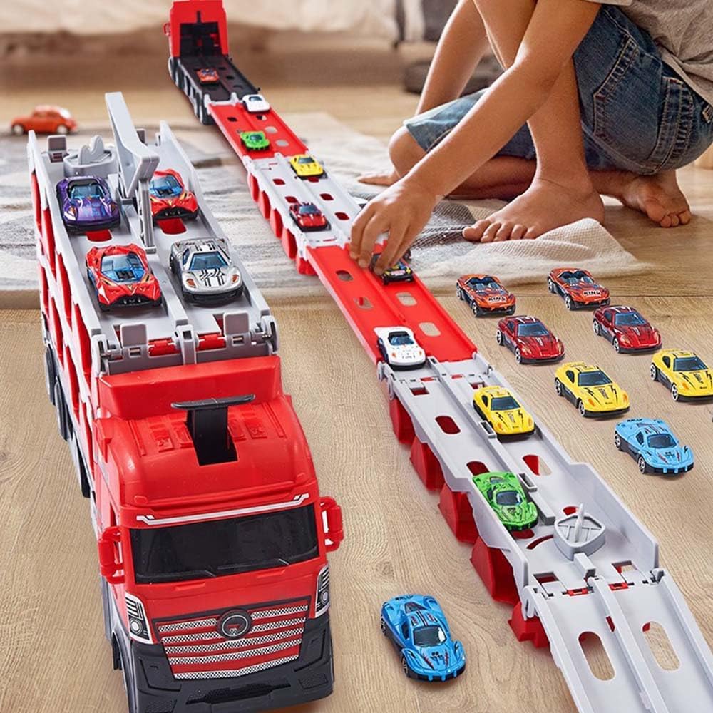 Catapulting Racing Track with Cars