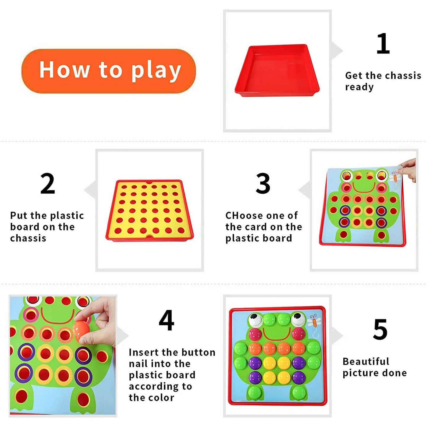 Button Art Toys for Kids