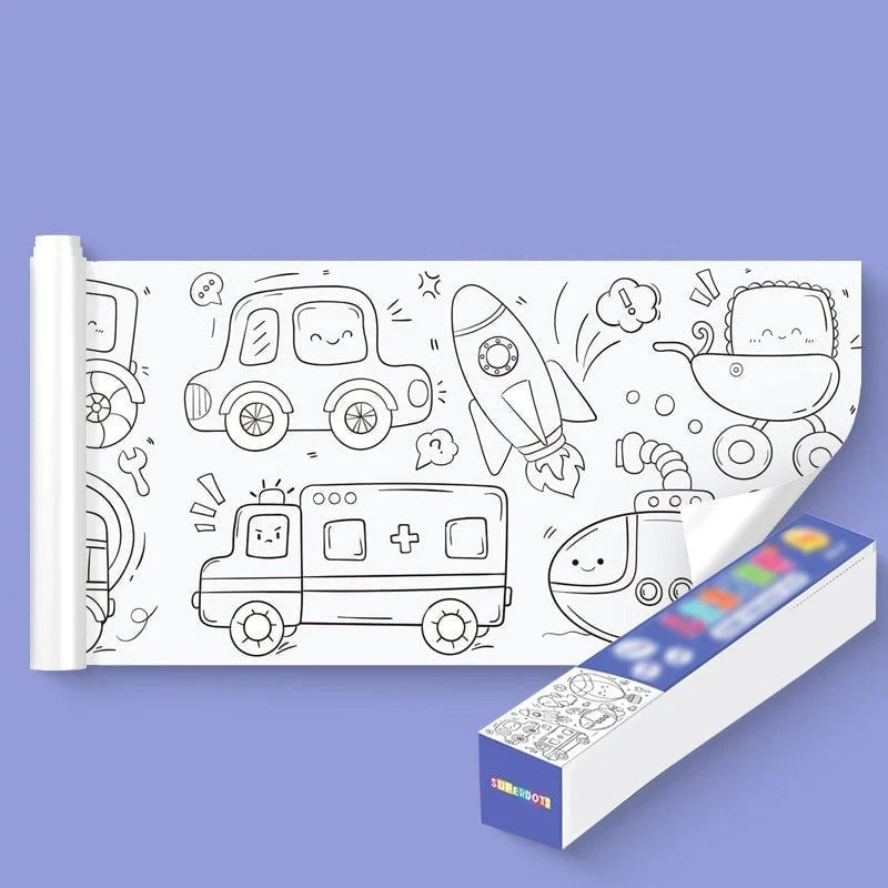 Children's Drawing Roll Full Kit