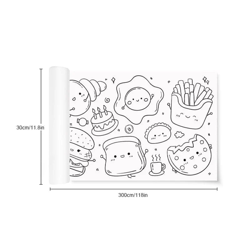 Children's Drawing Roll Full Kit