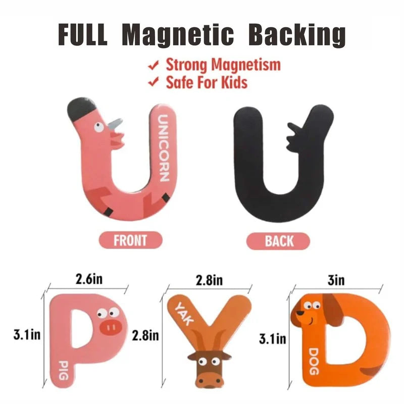 Animal Shaped Magnetic Alphabet