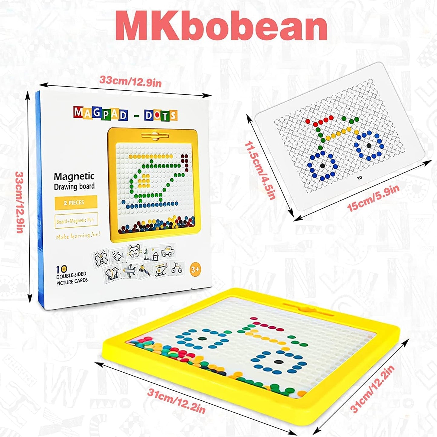 Large Magnetic Drawing Pad for Kids