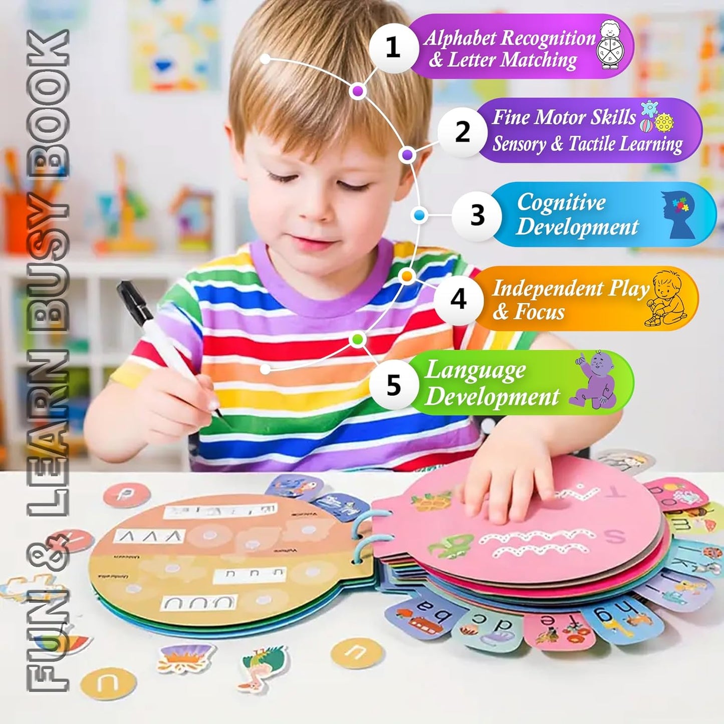 Alphabet Busy Book for Kids