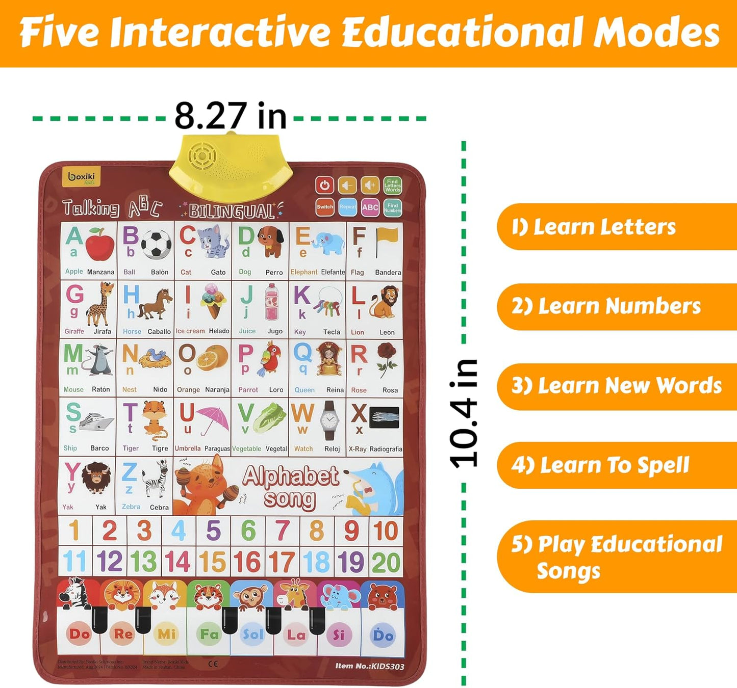 Talking Wall Chart for Kids