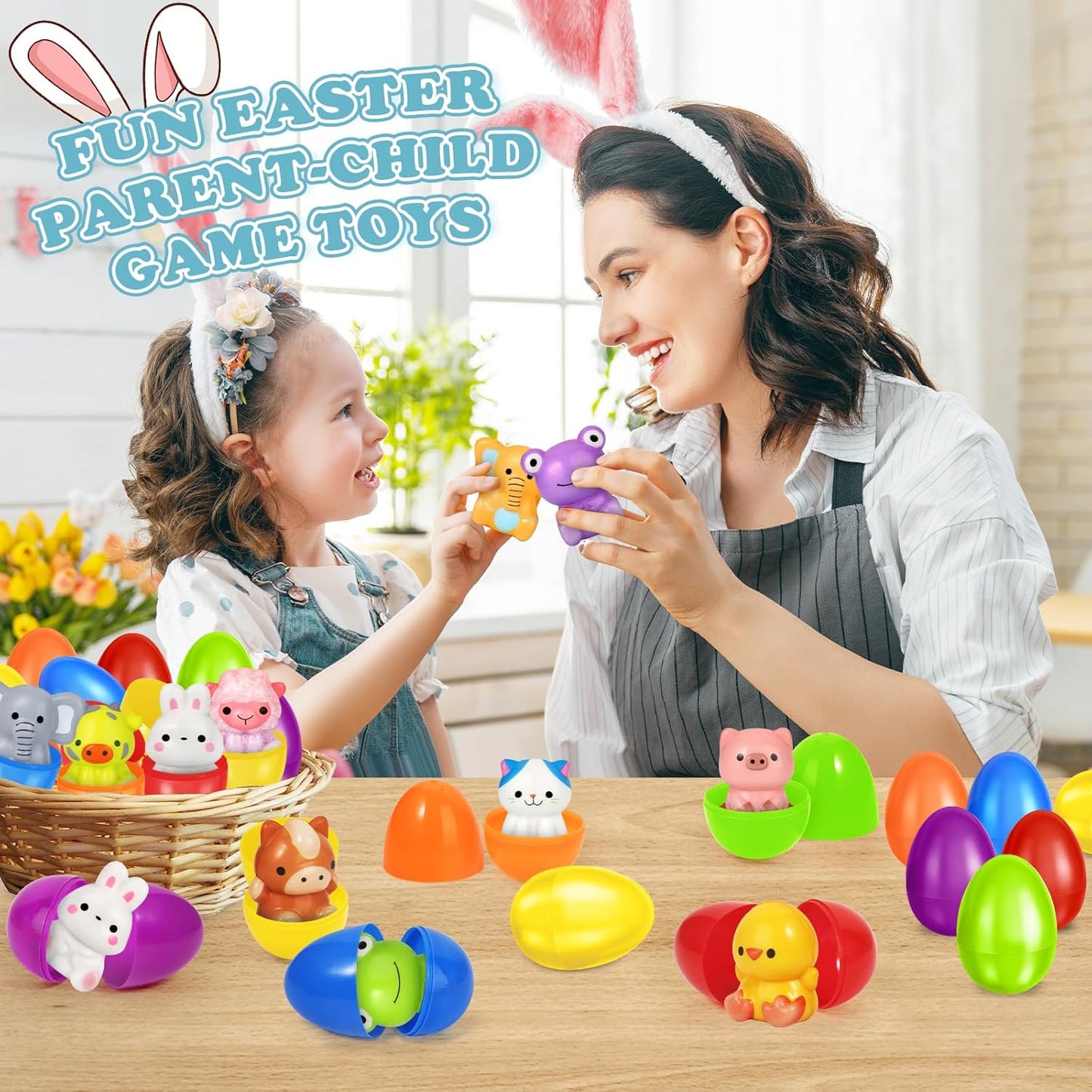 24 PCS Eggs Prefilled Slow Rising Squishy Toys