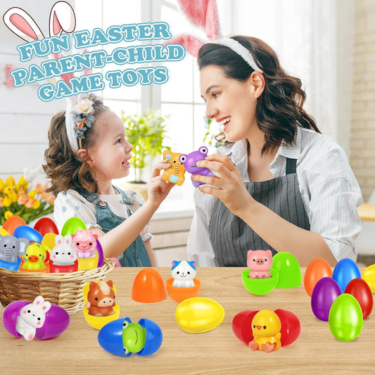 24 PCS Eggs Prefilled Slow Rising Squishy Toys