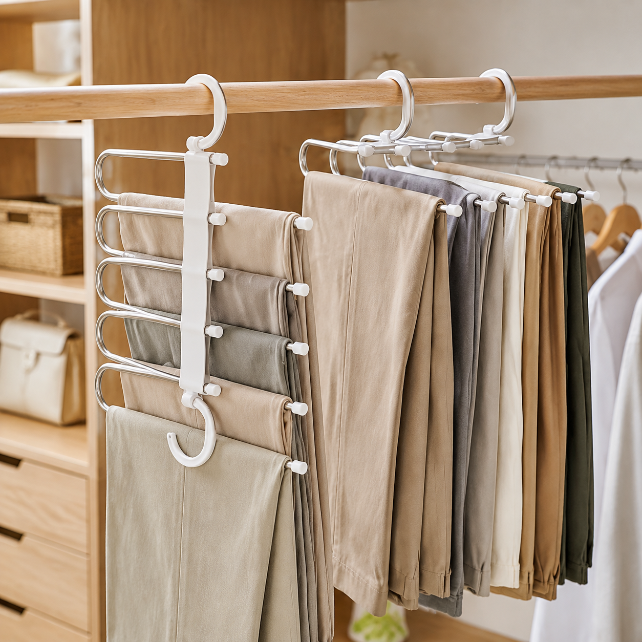 5-in-1 Multi-Functional Cloth Rack (Set of 2)