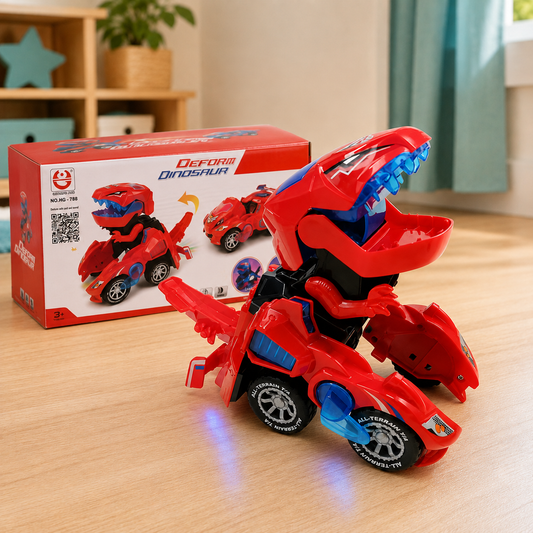 Transforming Dinosaur Led Car