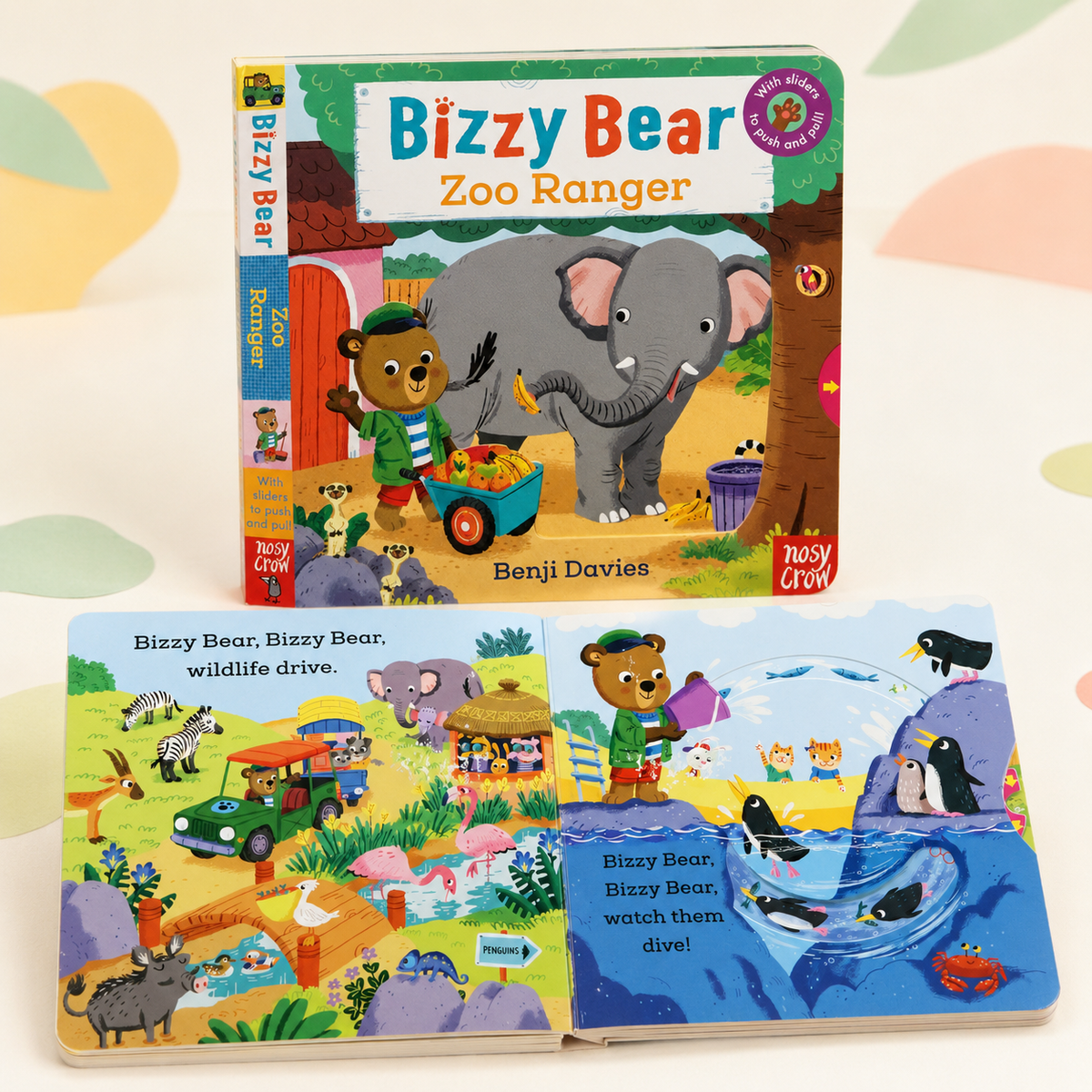 Kids Interactive Push-and-Pull Board Book
