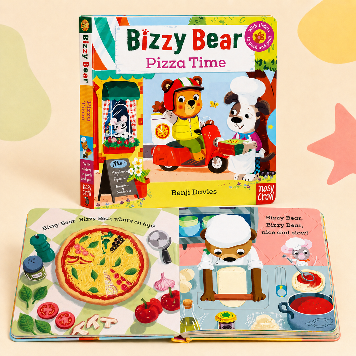 Kids Interactive Push-and-Pull Board Book
